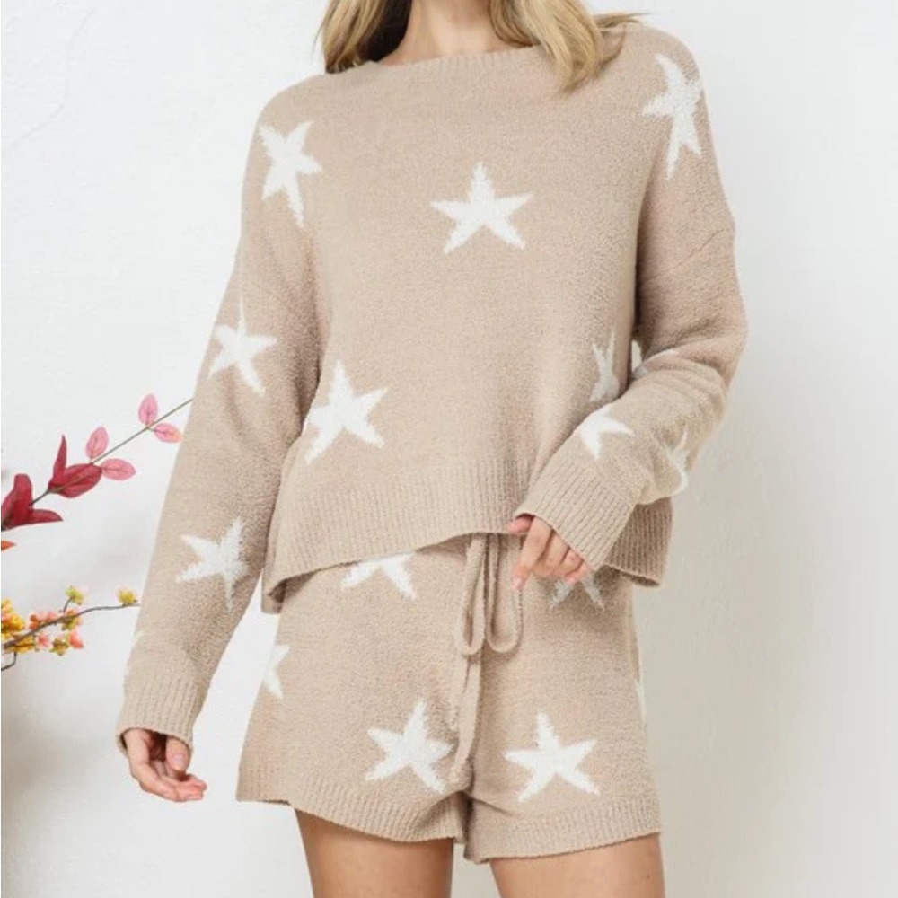 Franscesca’s Light Stars Teddy Pullover